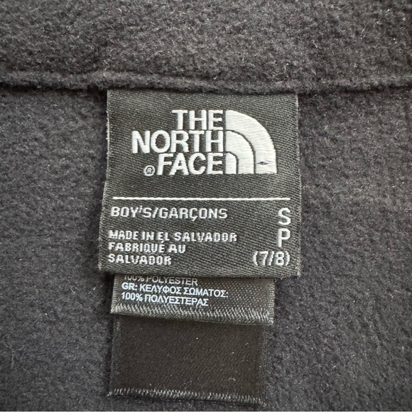 The North Face Glacier 1/4 Fleece Pullover - Boy’s Size 7/8 - Black - EUC - Picture 5 of 7